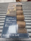 Hampton Bay 15 Foot 10 Bulb Battery Operated Led Rattan Shade String Lights New. Price: $19.00.
