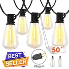 Outdoor String Lights LED,50-100FT Commercial Grade Patio Shatterproof Bulbs New. Price: $47.00.