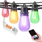 Addlon 48FT Smart Rgb Outdoor Large String Lights Dimmable Patio W/ App Control New. Price: $30.00.