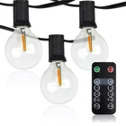 Led Outdoor 50 Ft. Plug-in Globe Bulb String Light With Sockets And 100-WATT New. Price: $55.19.
