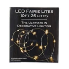 Kurt Adler Indoor Battery Operated 25L Led Warm White Fairy Light Set, 8FT New. Price: $12.51.