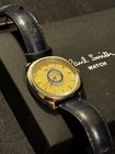 Paul Smith Solar Watch Light Yellow Dial Leather Navy Strap Authentic Pre-owned. Price: $129.38.