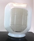 Vtg Mcm John C. Virden White Glass Milk Light Fixture Cap Used. Price: $48.00.