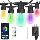 Outdoor String Lights 27FT, For Patio With 10 Dimmable Rgbw Le... New. Price: $47.69.