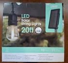 Feit Solar String Lights Set Led White 20FT 11 SL20/10/SOL/V1 New. Price: $56.50.