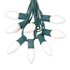 25 Foot C9 White Ceramic Christmas String Light Set - Outdoor Roofline ... New. Price: $37.09.
