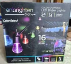 Enbrighten Color-changing Led Bistro Lights, 24FT, 11 Watts, 12 Bulbs 40393 New. Price: $95.00.