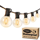 Brightever Outdoor String 150FT, Waterproof Dimmable Patio Lights With ... New. Price: $109.68.