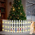 Sasylvia Christmas Tree Fences Led String Lights 24 X 142" Wooden New. Price: $89.00.