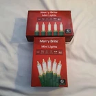 X2 Merry Brite 70 Indoor Outdoor Christmas Mini Lights Clear Bulbs Green Wire New. Price: $14.99.