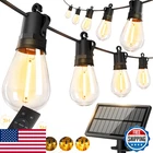 50FT Solar String Lights Outdoor Waterproof Led Fairy S14 Edison Bulbs Patio Yar New. Price: $37.90.
