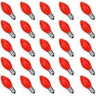 Goothy 25 Pack Red Led Christmas Light Bulb, C7-E12 Base, New. Price: $20.66.
