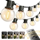 Addlon 100FT Outdoor String Lights G40 With Remote 54 Led Shatterproof Bulbs New. Price: $59.99.
