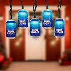 Bud Beer Can String Lights New. Price: $28.48.