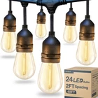 Addlon 48FT Led Outdoor String Lights With 25 Edison Vintage Shatterproof Bul... New. Price: $79.50.
