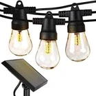 Brightech Ambience Pro Solar Powered Outdoor String Lights, 48/27 Ft Edison Bulb New. Price: $44.95.